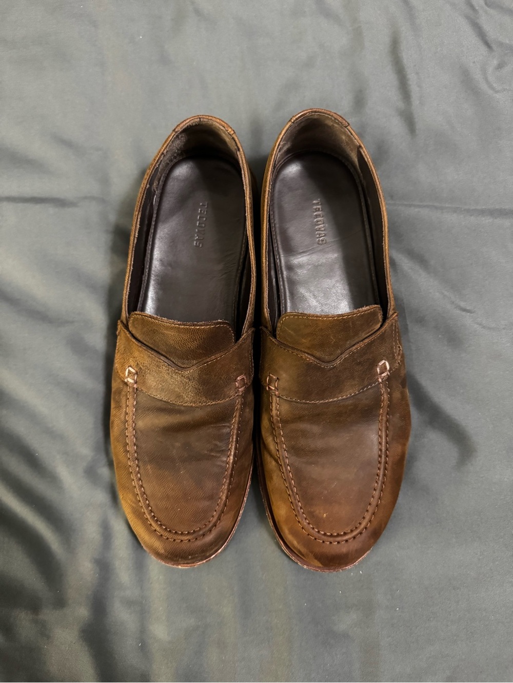 Men's Brown Suede  Tecovas Driving Loafers